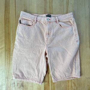 Frank & Oak Peach Jeans Bermuda Shorts